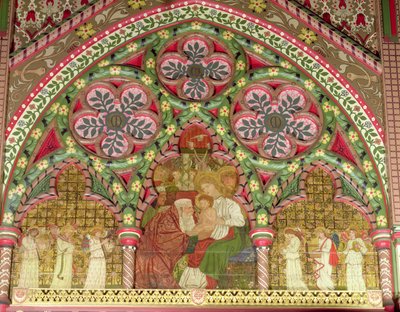 Adoration of the Magi, altarpiece, to designs of William Morris and Sir Edward Burne-Jones, 1861-62 by George Campfield
